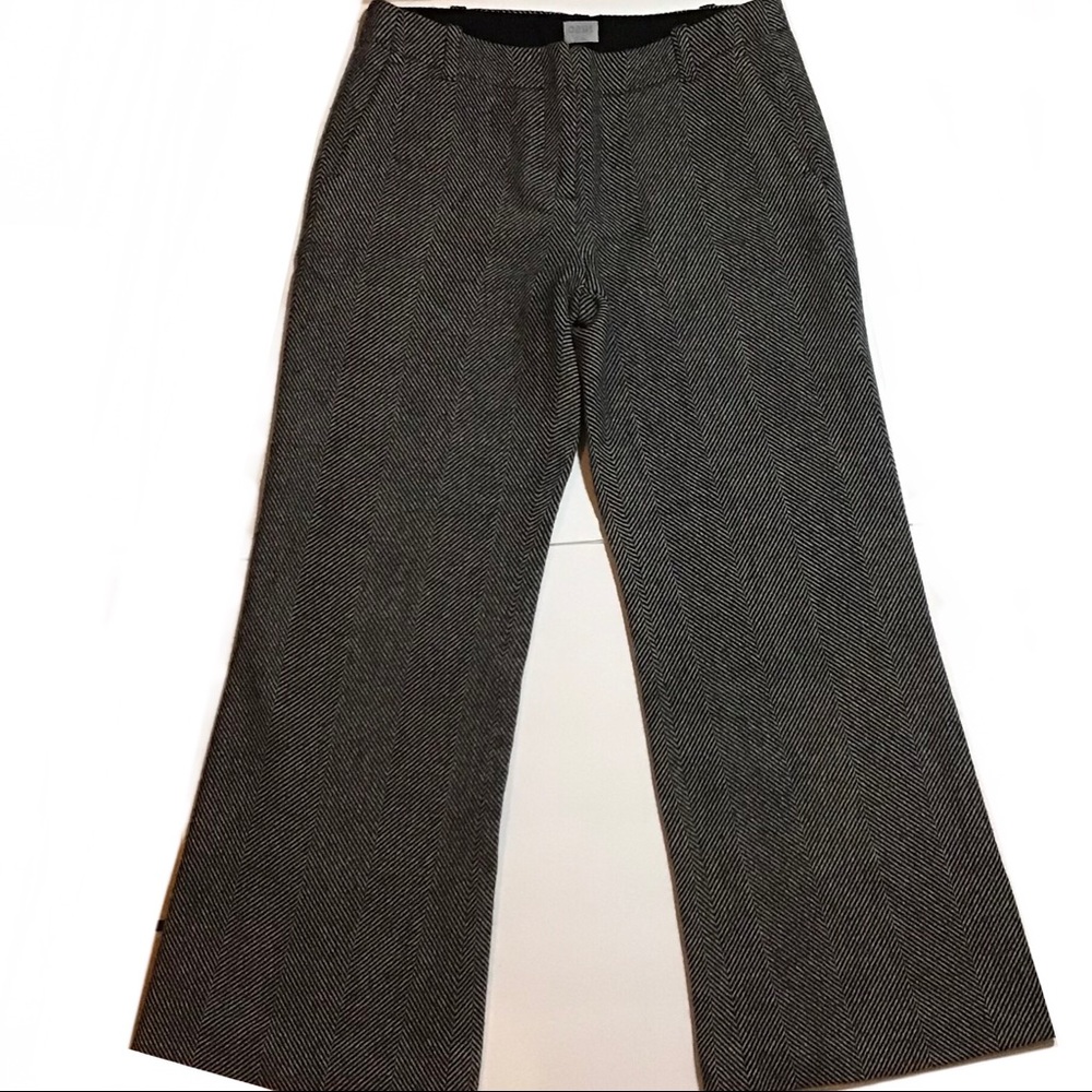 Oasis Gray wool Dress Pants Wide Leg  Size 10/36.L